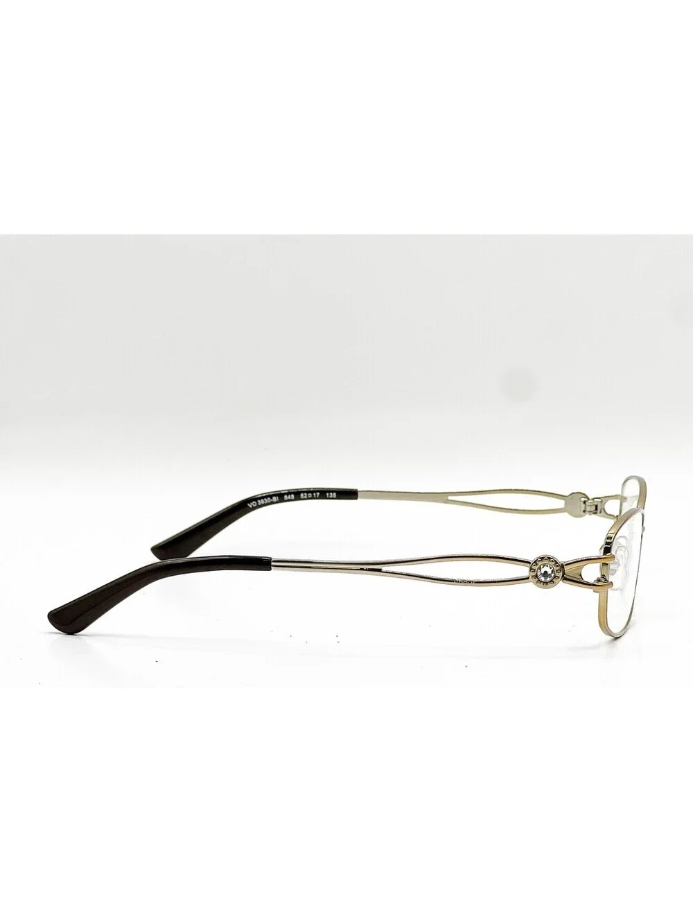 Vogue Vo 3930-Bi 848 Gold Brown Authentic Eyeglasses 52-17-135